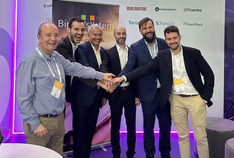 Celebration of Binary System's launch into Spain at the 2023 UITP Global Transport Summit