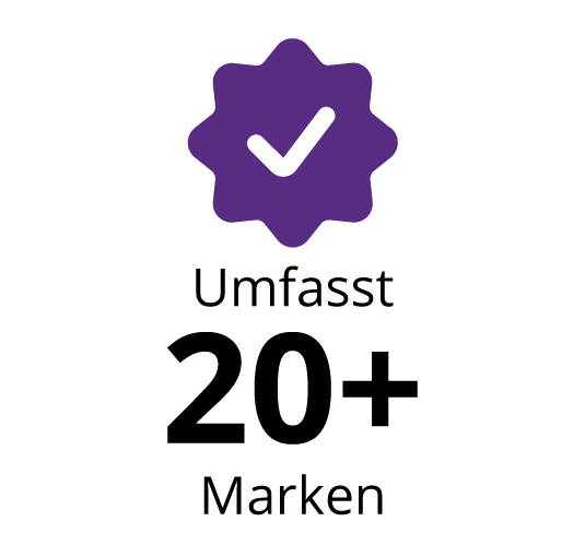 Umfasst 20+ marken