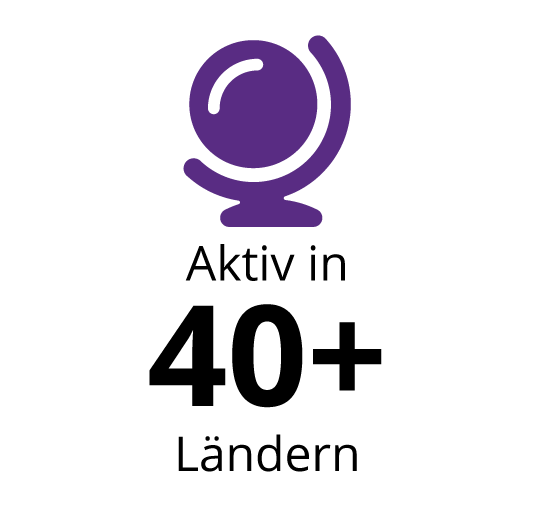 Aktiv in 40+ landern