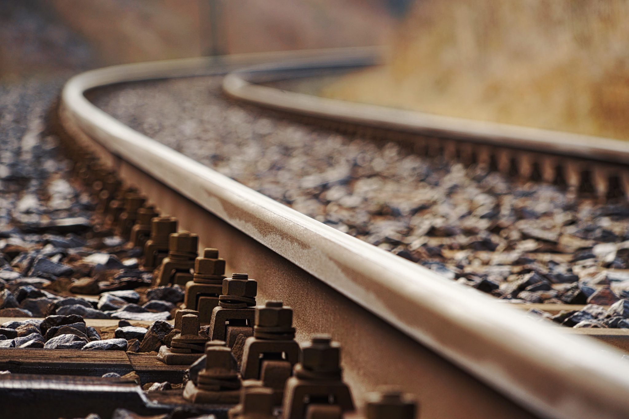 Railways close up.