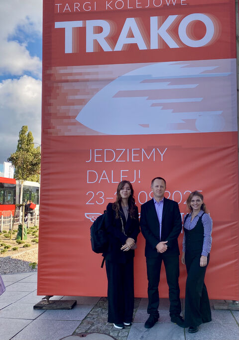 Binary System delegates at the TRAKO entrance.