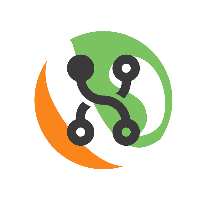 logo of the product trainsunt, displaying the SoftRail symbol and rails.