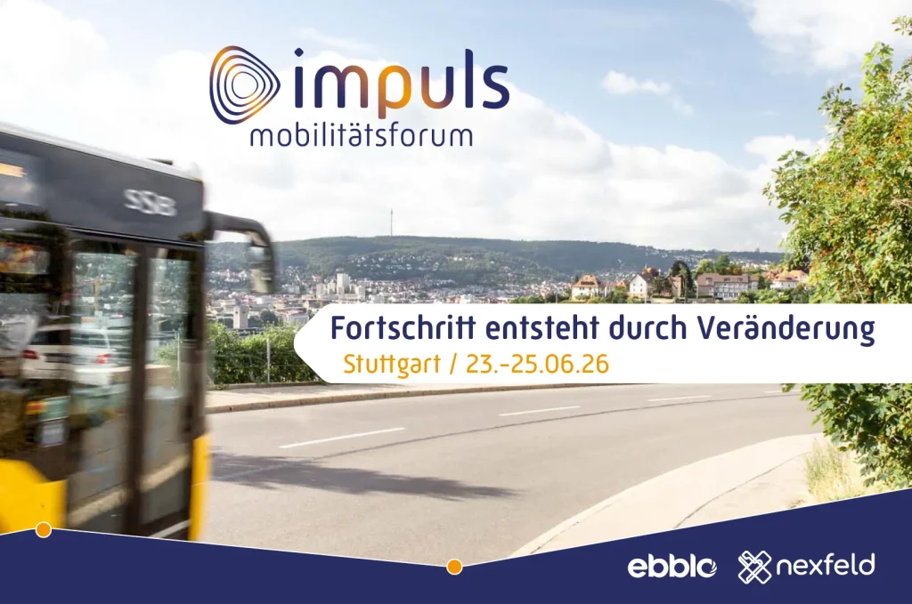 Promotional banner displaying a bus and the details of the event.